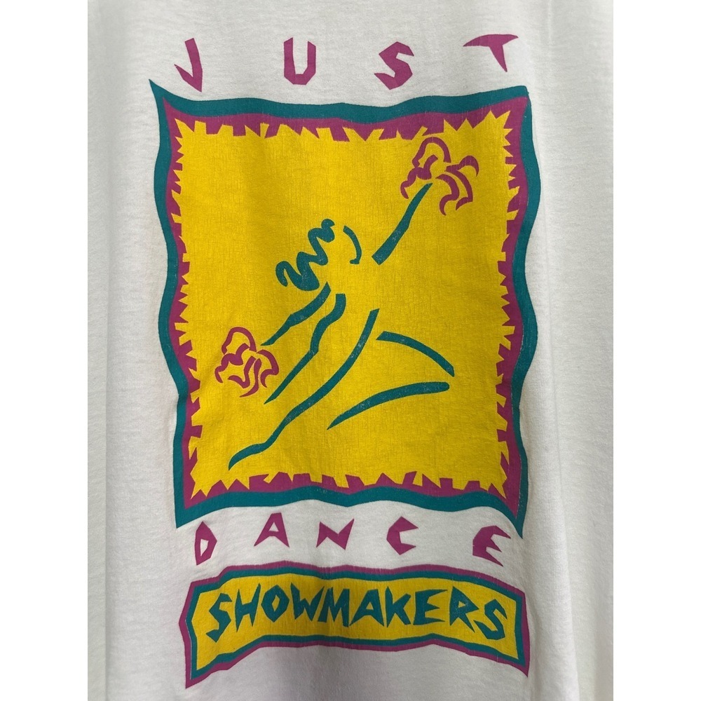 Vintage 90s Just Dance Showmakers Fruit of the Loom T Shirt XL Graphic